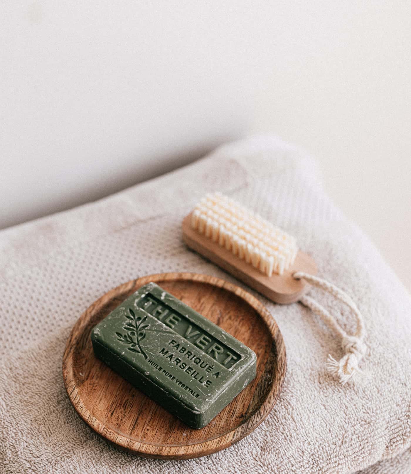 🌿 Savon de Marseille – Thé Vert (Green Tea Soap)