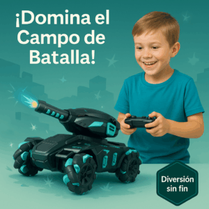 Tanque RC 360° con Cañón de Agua