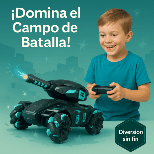 Tanque RC 360° con Cañón de Agua